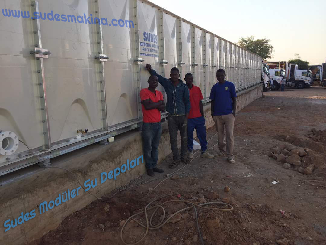 MWANZIA TANZANIA 1000 M3 GRP Moduler Su Deposu İşi